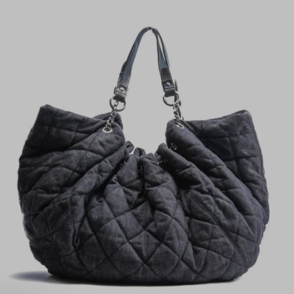 CHANEL Coco Cabas XL Tote- Denim AUTHENTIC - Picture 1 of 1